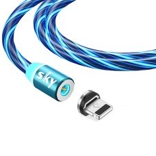 Магнітний кабель SKY apple-lightning (RZ) для заряджання (100 см) Blue