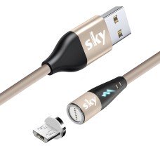 Магнитный кабель SKY Micro USB (S7R 5A-100) для зарядки и передачи данных (100 см) Beige