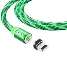 Магнітний кабель SKY apple-lightning (RZ) для заряджання (100 см) Green