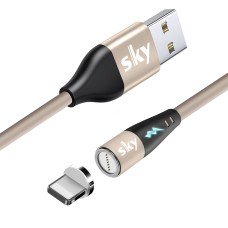 Магнітний кабель SKY Apple-lightning (S7R 5A-100) для заряджання та передачі даних (100 см) Beige