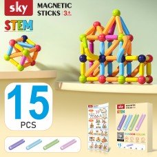 Магнитный конструктор - SKY Magnetic Sticks (A 015 Long) набор 15 элементов (color mix)