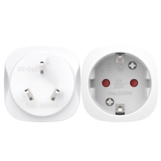 Перехідник CN/EU 16A/250V з заземленням White