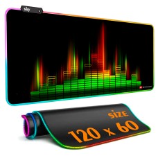 Геймерський килимок для мишки SKY (GMS-WT 12060/140) Gradient / RGB підсвічування / 120x60 см
