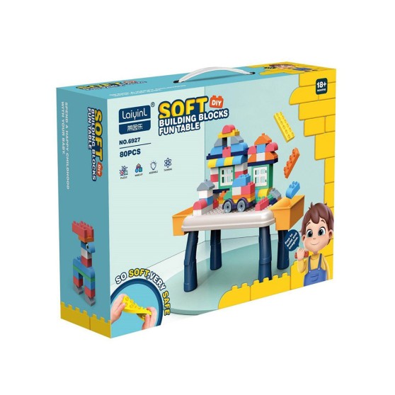 Великі м'які кубики-конструктор SKY Soft Building Blocks 6927 набір 80 деталей