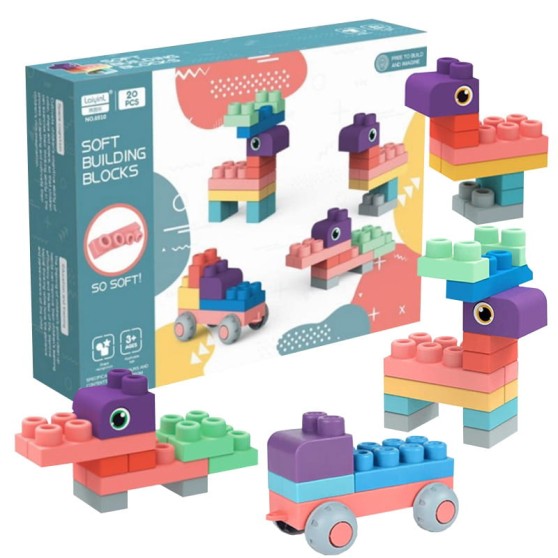 М'який конструктор - SKY Soft Building Blocks 6910 набір 20 елементів
