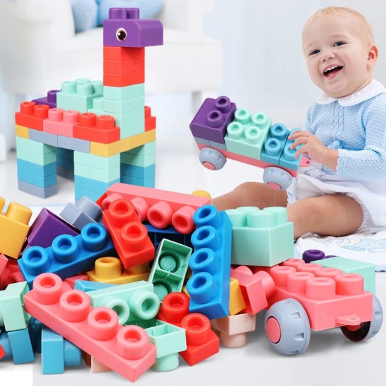 М'який конструктор - SKY Soft Building Blocks 6912 набір 80 елементів М'який конструктор - SKY Soft Building Blocks 6912 набір 80 елементів