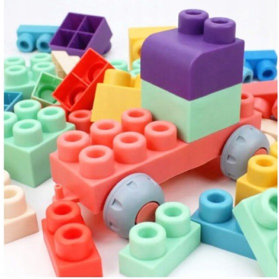 М'який конструктор - SKY Soft Building Blocks 6912 набір 80 елементів