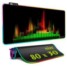 Геймерський килимок для мишки SKY (GMS-WT 8030/140) Gradient / RGB підсвічування / 80x30 см
