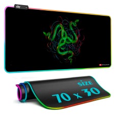 Геймерський килимок для мишки SKY (GMS-WT 7030/129) RAZER / RGB підсвічування / 70x30 см