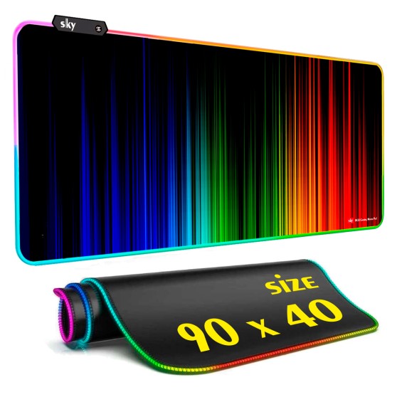 Геймерський килимок для мишки SKY (GMS-WT 9040/240) Gradient / RGB підсвічування / 90x40 см