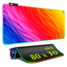 Геймерський килимок для мишки SKY (GMS-WT 8030/241) Gradient / RGB підсвічування / 80x30 см