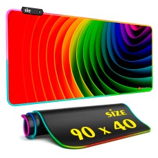 Геймерський килимок для мишки SKY (GMS-WT 9040/242) Gradient / RGB підсвічування / 90x40 см