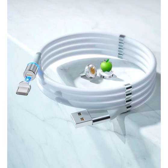 Магнітний кабель SKY без конектора (S7M 3A-300) для заряджання та передачі даних (100 см) White