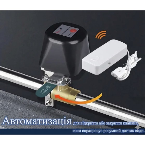 Розумний датчик протікання води WiFi water leakage detector Tuya звукова система захисту від затоплення WG-099 для дому, квартири