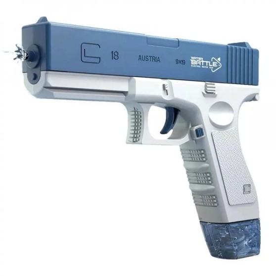 Акумуляторний водяний пістолет Water Gun Glock блакитний