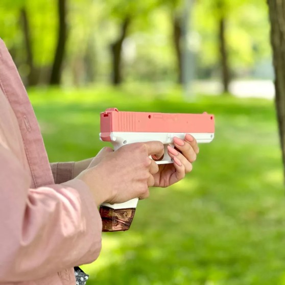 Акумуляторний водяний пістолет Water Gun Glock рожевий Акумуляторний водяний пістолет Water Gun Glock рожевий