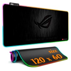 Геймерський килимок для мишки SKY (GMS-WT 12060/137) ROG / RGB підсвічування / 120x60 см