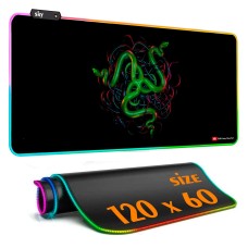 Геймерський килимок для мишки SKY (GMS-WT 12060/129) RAZER / RGB підсвічування / 120x60 см