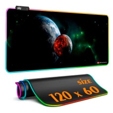 Геймерський килимок для мишки SKY (GMS-WT 12060/192) Planets / RGB підсвічування / 120x60 см