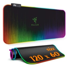 Геймерський килимок для мишки SKY (GMS-WT 12060/121) RAZER / RGB підсвічування / 120x60 см