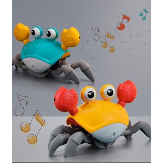 Іграшка краб (тікаючий краб) інтерактивний зі звуковими ефектами та датчиками перешкод Orange