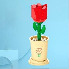 3D Конструктор - LELEBROTHER Florist Красная роза 8814-11, 32 элемента