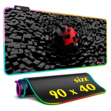 Геймерский коврик для мышки SKY (GMS-WT 9040/156) Hexagon / RGB подсветка / 90x40 см