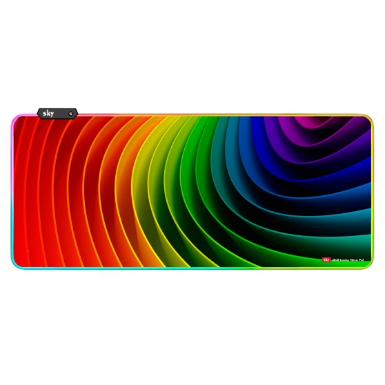 Геймерський килимок для мишки SKY (GMS-WT 9040/242) Gradient / RGB підсвічування / 90x40 см