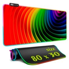 Геймерський килимок для мишки SKY (GMS-WT 8030/242) Gradient / RGB підсвічування / 80x30 см