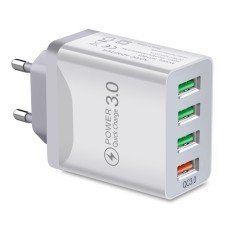 Зарядное устройство (RS 315) 4USB/QC 3.0 (20W) White