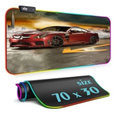 Геймерський килимок для мишки SKY (GMS-WT 7030/187) Muscle Car / RGB підсвічування / 70x30 см