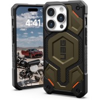 Чeхол-накладка Urban Armor Gear Monarch Pro Magsafe для Apple iPhone 15 Pro Kevlar Elemental Green (11422111397B)