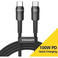 Кабель Essager Star USB Type-C - USB Type-C (M/M), 100W, 2 м Black (EXCTT1-XCA01)