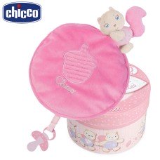 Мягкая игрушка Chicco - Милашка белка (07496.10) в коробке, розовый