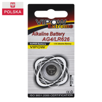 Батарейка Vipow - Extreme (BAT0184) AG4/LR626 (1 шт./блістер)