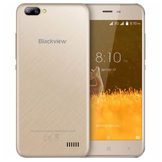 Смартфон 5" Blackview (A7) 1/8GB, Gold