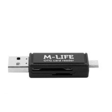 Кардрідер-перехідник M-Life (ML0703) SD/MMC OTG USB + micro