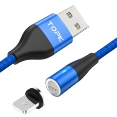 Магнітний кабель TOPK (AM60) apple-lightning (SR 5A-20) для заряджання та передачі даних (100 см) Blue