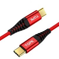 Кабель TOPK PD (T2 PD) C/PD 60W (100 см) Red