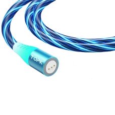 Магнитный кабель TOPK (AM16) без коннектора (SRZ 5A) для зарядки и передачи данных (100 см) Blue