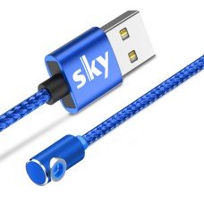 Магнітний кабель SKY без конектора (L) для заряджання (100 см) Blue