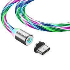 Магнітний кабель TOPK type C (RZ) для заряджання (100 см) RGB