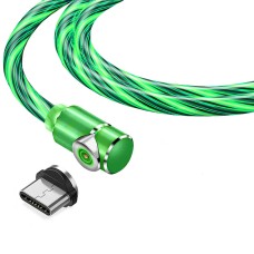 Магнітний кабель TOPK type C (LZ) для заряджання (100 см) Green