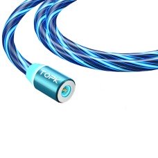 Магнитный кабель TOPK micro USB (RZ) для зарядки (100 см) Blue