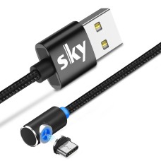 Магнітний кабель SKY type C (L) для заряджання (100 см) Black