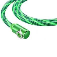 Магнитный кабель TOPK без коннектора (LZ) для зарядки (100 см) Green