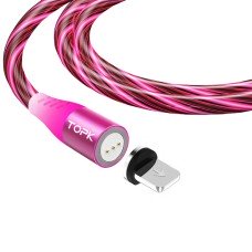 Магнітний кабель TOPK (AM16) apple-lightning (SRZ 5A) для заряджання та передачі даних (100 см) Red