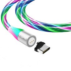 Магнитный кабель TOPK (AM16) type C (SRZ 5A) для зарядки и передачи данных (100 см) RGB