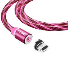 Магнітний кабель TOPK apple-lightning (RZ) для заряджання (100 см) Red