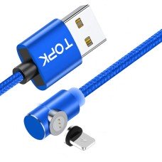 Магнітний кабель TOPK (AM69) apple-lightning (SL 5A) для заряджання та передачі даних (100 см) Blue